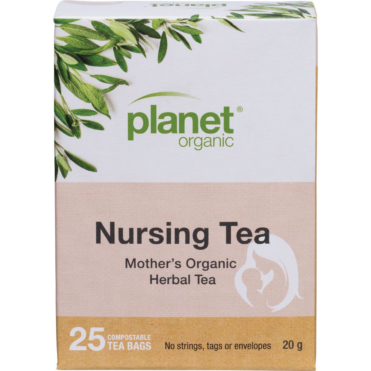 Planet Organic Herbal Tea Bags Mother's Nursing Tea 25pk