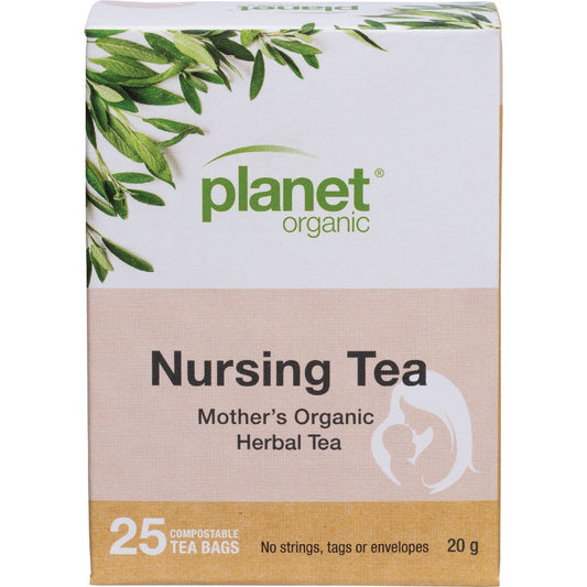 Planet Organic Herbal Tea Bags Mother's Nursing Tea 25pk