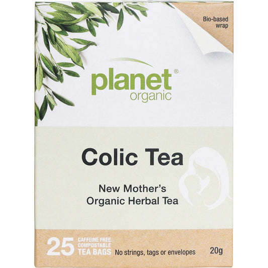 Planet Organic Herbal Tea Bags New Mother's Colic Tea 25pk