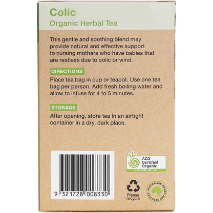 Planet Organic Herbal Tea Bags New Mother's Colic Tea 25pk