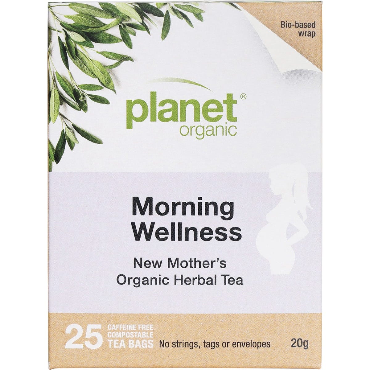 Planet Organic Herbal Tea Bags New Mother's Morning Wellness 25pk