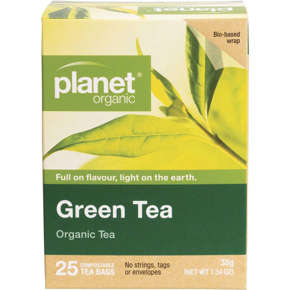 Planet Organic Herbal Tea Bags Green Tea 25pk