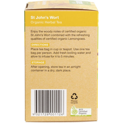 Planet Organic Herbal Tea Bags St John's Wort 25pk