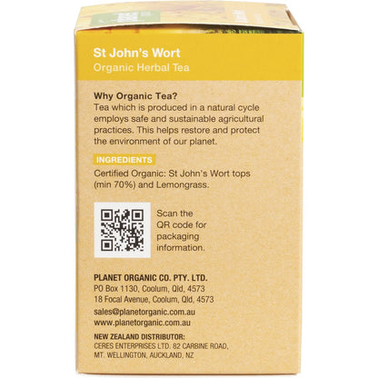 Planet Organic Herbal Tea Bags St John's Wort 25pk