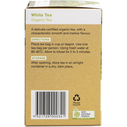 Planet Organic Herbal Tea Bags White Tea 25pk