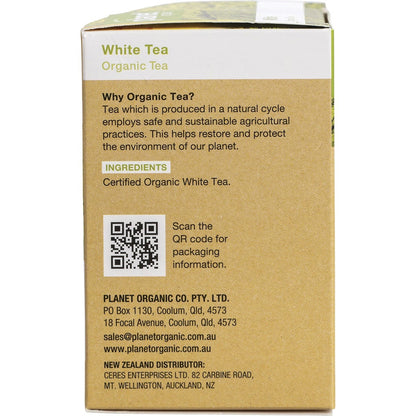 Planet Organic Herbal Tea Bags White Tea 25pk