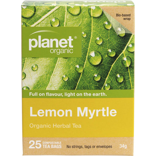 Planet Organic Herbal Tea Bags Lemon Myrtle 25pk