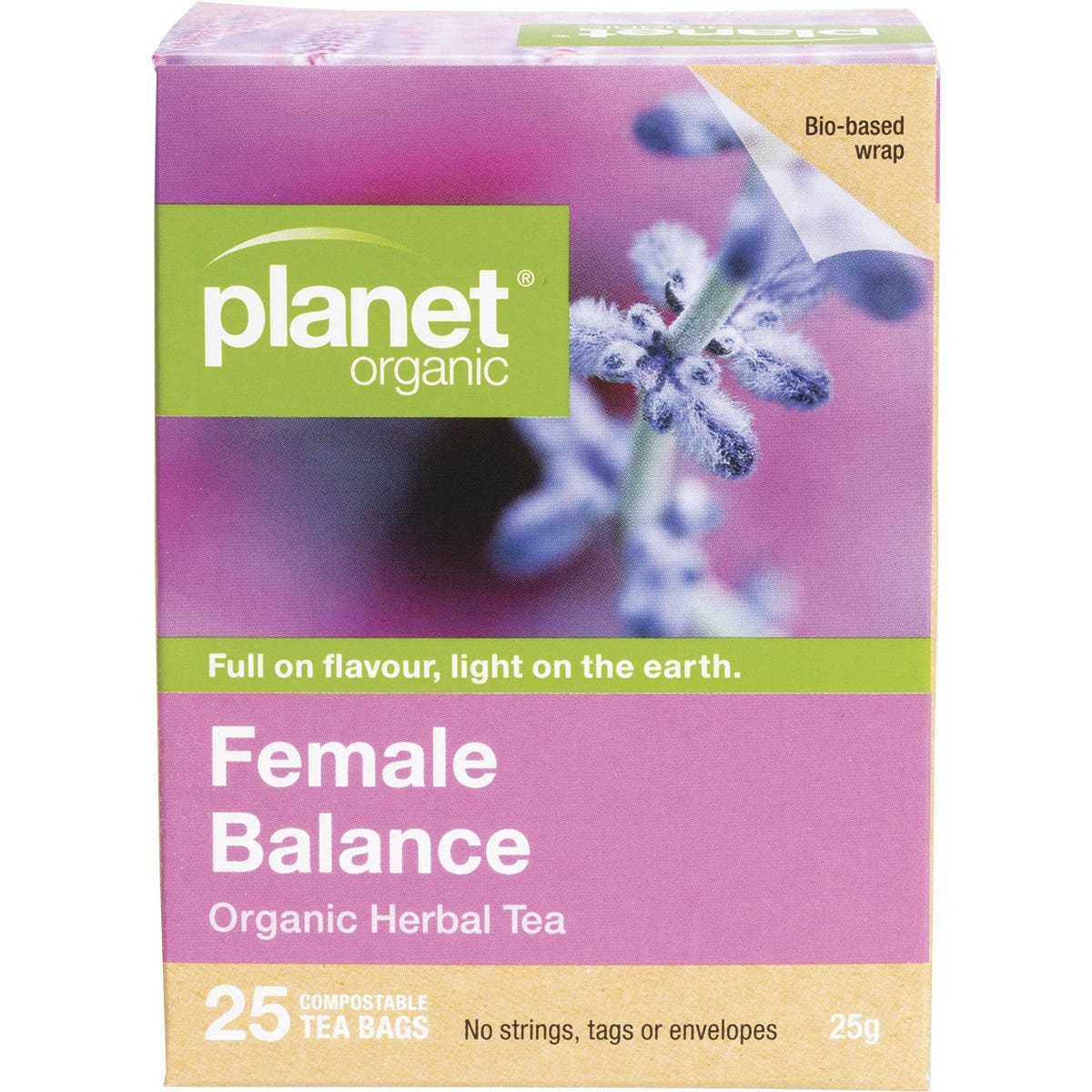 Planet Organic Herbal Tea Bags Female Balance 25pk