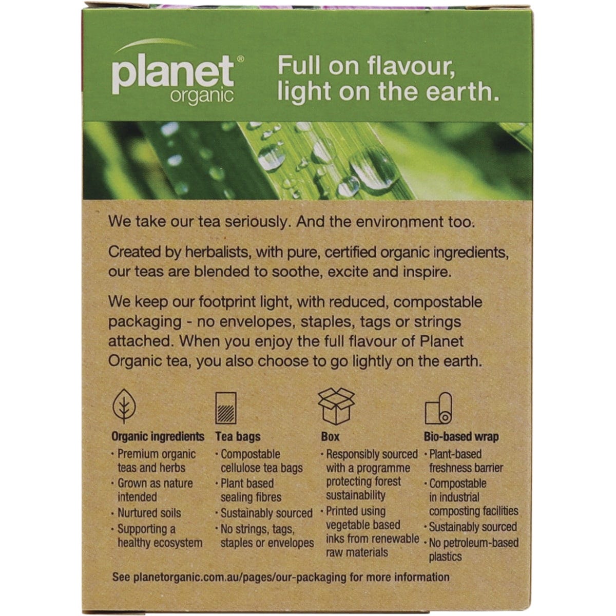 Planet Organic Herbal Tea Bags Wintertime 25 bags