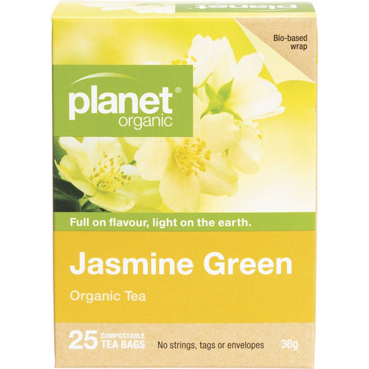 Planet Organic Herbal Tea Bags Jasmine Green 25pk