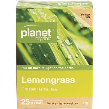 Planet Organic Herbal Tea Bags Lemongrass 25pk