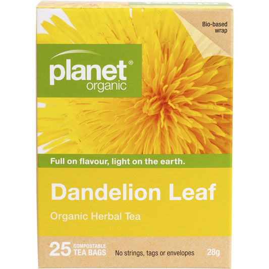 Planet Organic Herbal Tea Bags Dandelion Leaf 25pk