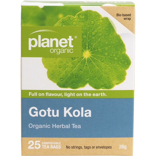 Planet Organic Herbal Tea Bags Gotu Kola 25pk