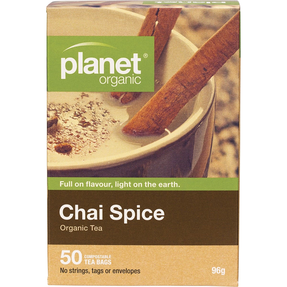 Planet Organic Herbal Tea Bags Chai Spice 50pk