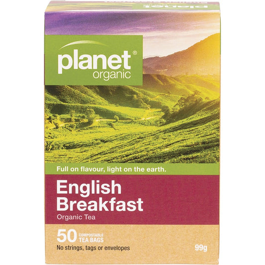 Planet Organic Herbal Tea Bags English Breakfast 50pk