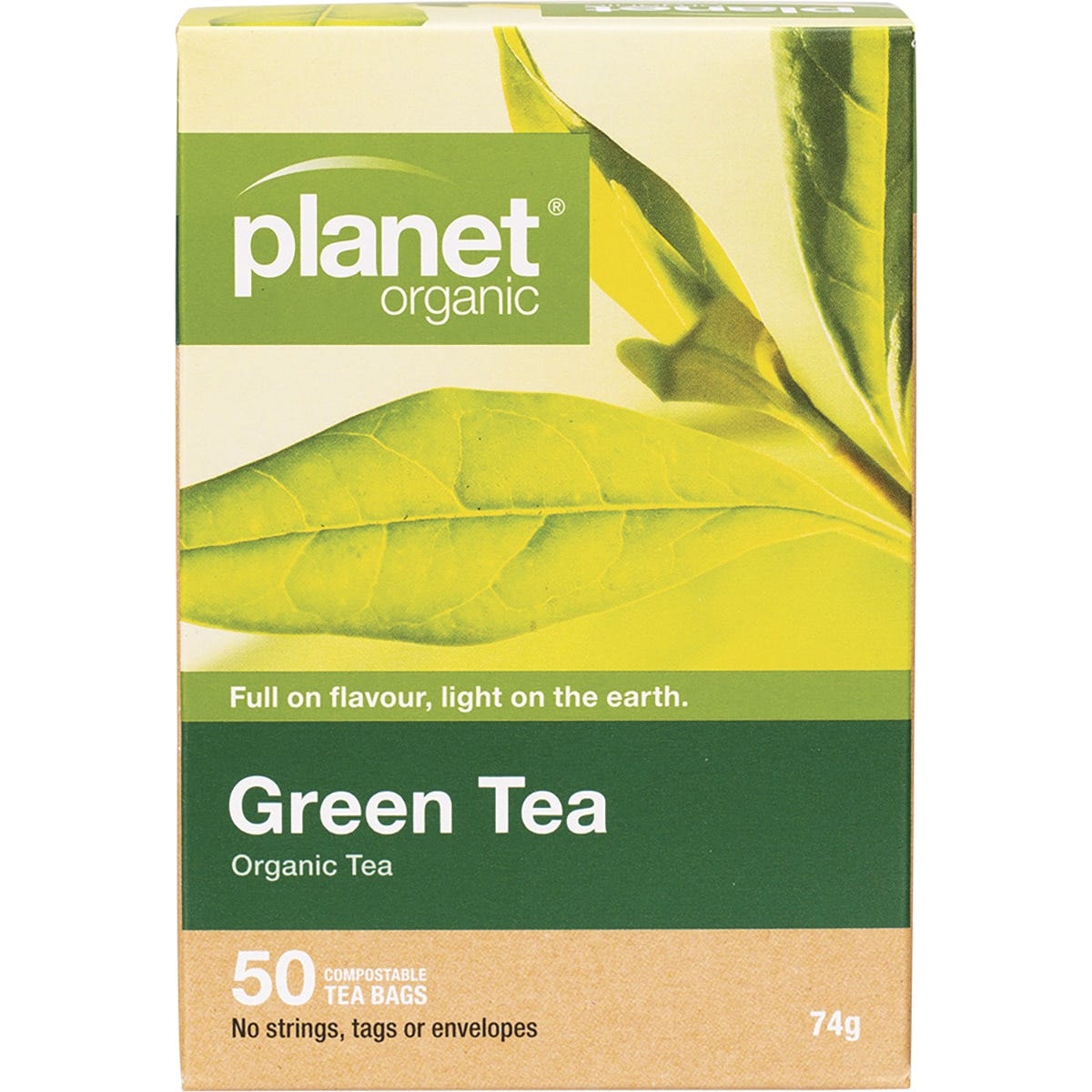 Planet Organic Herbal Tea Bags Green Tea 50pk