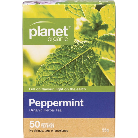 Planet Organic Herbal Tea Bags Peppermint 50pk