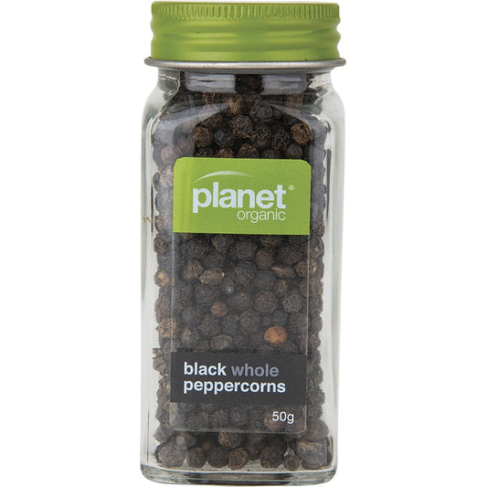 Planet Organic Spices Black Whole Peppercorns 50g