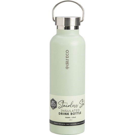 Ever Eco Insulated Stainless Steel Bottle Sage 750ml