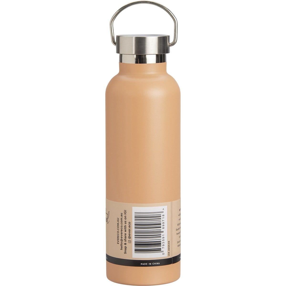 Ever Eco Insulated Stainless Steel Bottle Los Angeles Peach 750ml