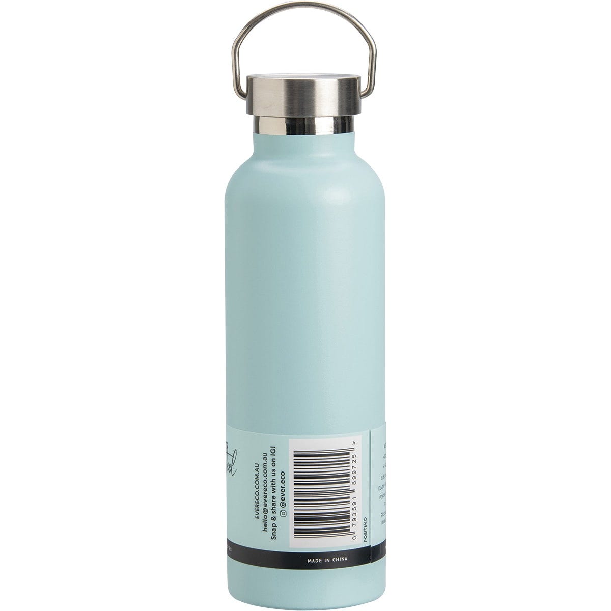 Ever Eco Insulated Stainless Steel Bottle Positano Blue 750ml