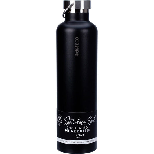 Ever Eco Insulated Stainless Steel Bottle Onyx 1L