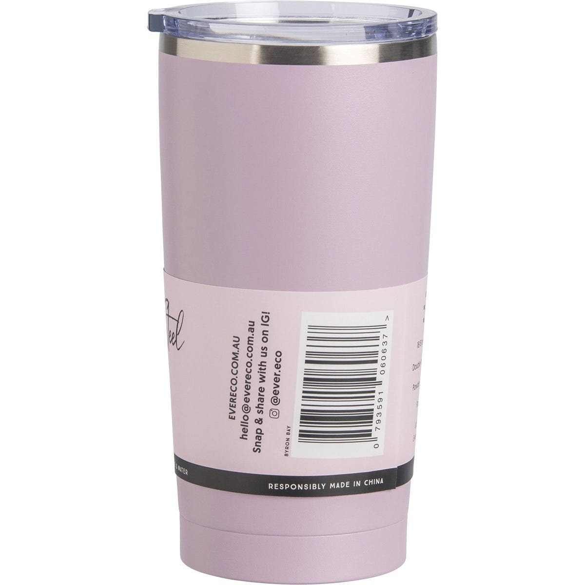 Ever Eco Insulated Tumbler Byron Bay Lilac 592ml