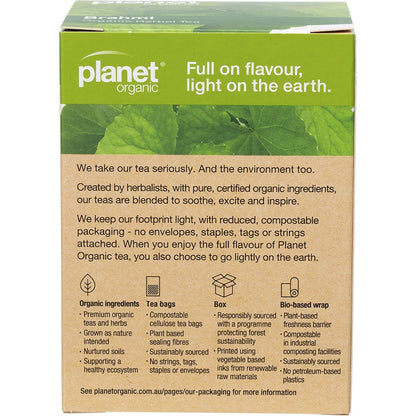 Planet Organic Herbal Tea Bags Brahmi 25pk