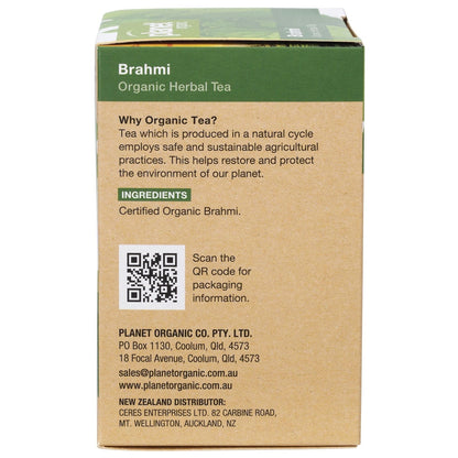 Planet Organic Herbal Tea Bags Brahmi 25pk