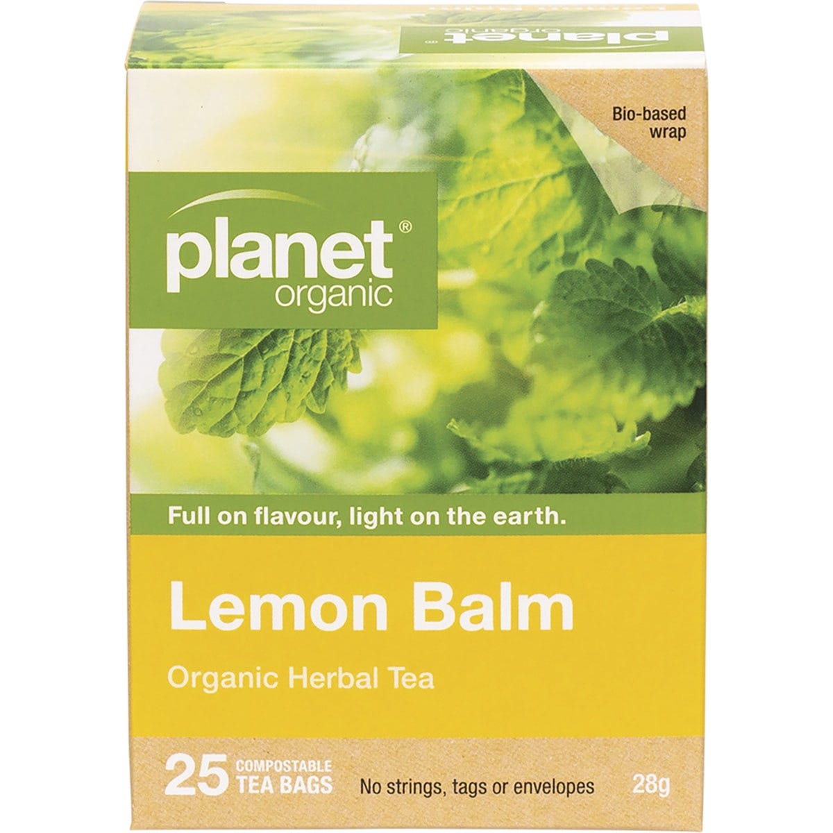 Planet Organic Herbal Tea Bags Lemon Balm 25pk