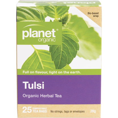 Planet Organic Herbal Tea Bags Tulsi 25pk