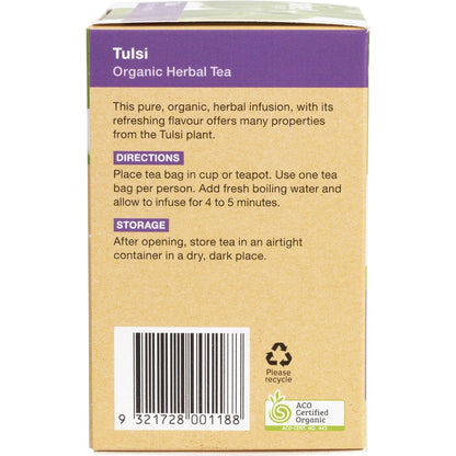 Planet Organic Herbal Tea Bags Tulsi 25pk