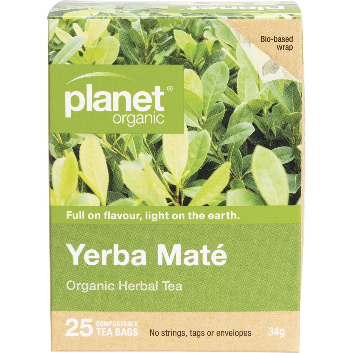 Planet Organic Herbal Tea Bags Yerba Maté 25pk