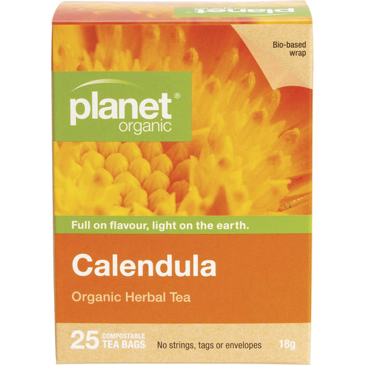 Planet Organic Herbal Tea Bags Calendula 25pk