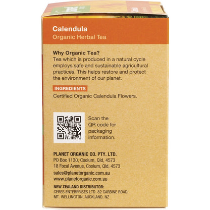 Planet Organic Herbal Tea Bags Calendula 25pk