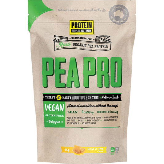 Protein Supplies Australia PeaPro Raw Pea Protein Honeycomb 1kg