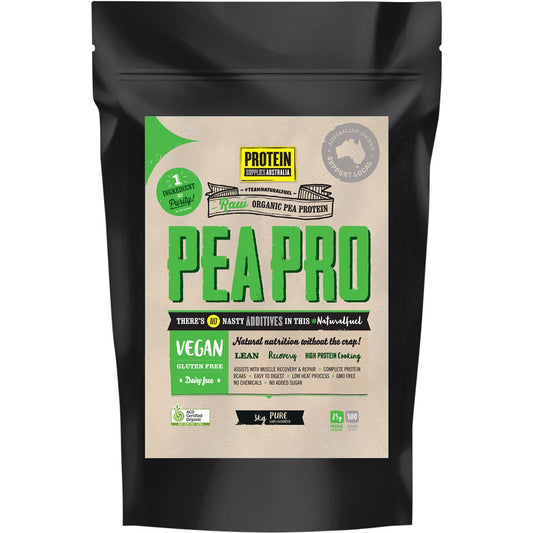 Protein Supplies Australia PeaPro Raw Pea Protein Pure 3kg