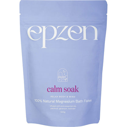 Epzen Magnesium Bath Flakes Calm Soak 500g