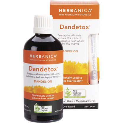 PPC Herbs Herbanica Herbal Tincture Dandetox Dandelion 100ml