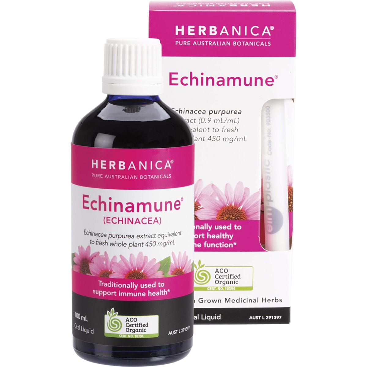 PPC Herbs Herbanica Herbal Tincture Echinamune Echinacea 100ml