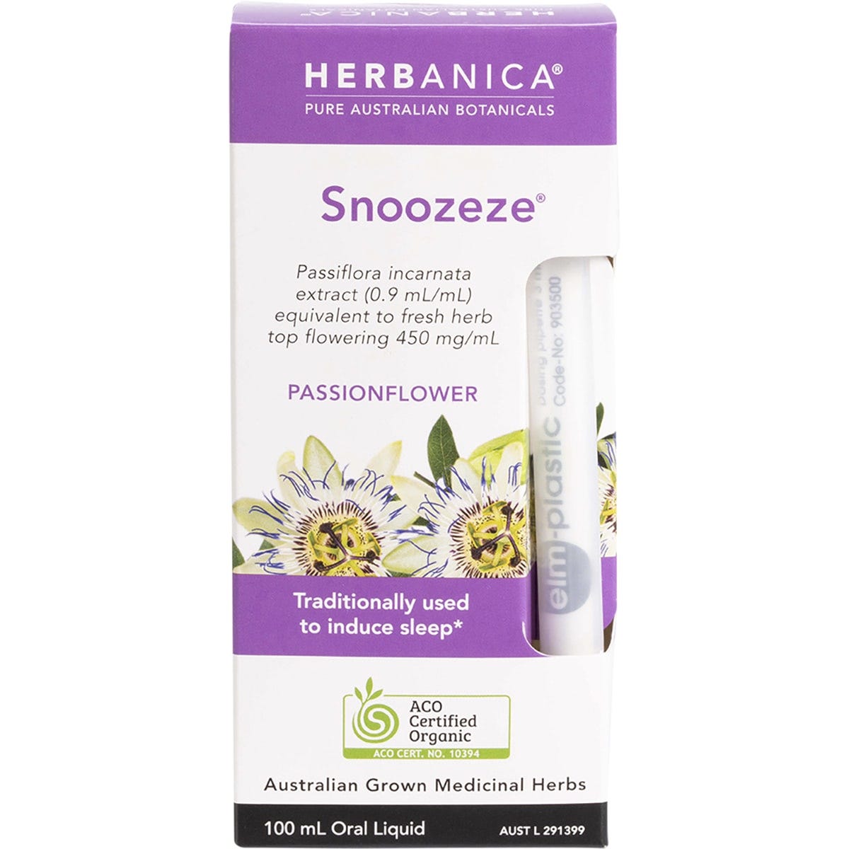 PPC Herbs Herbanica Herbal Tincture Snoozeze Passionflower 100ml