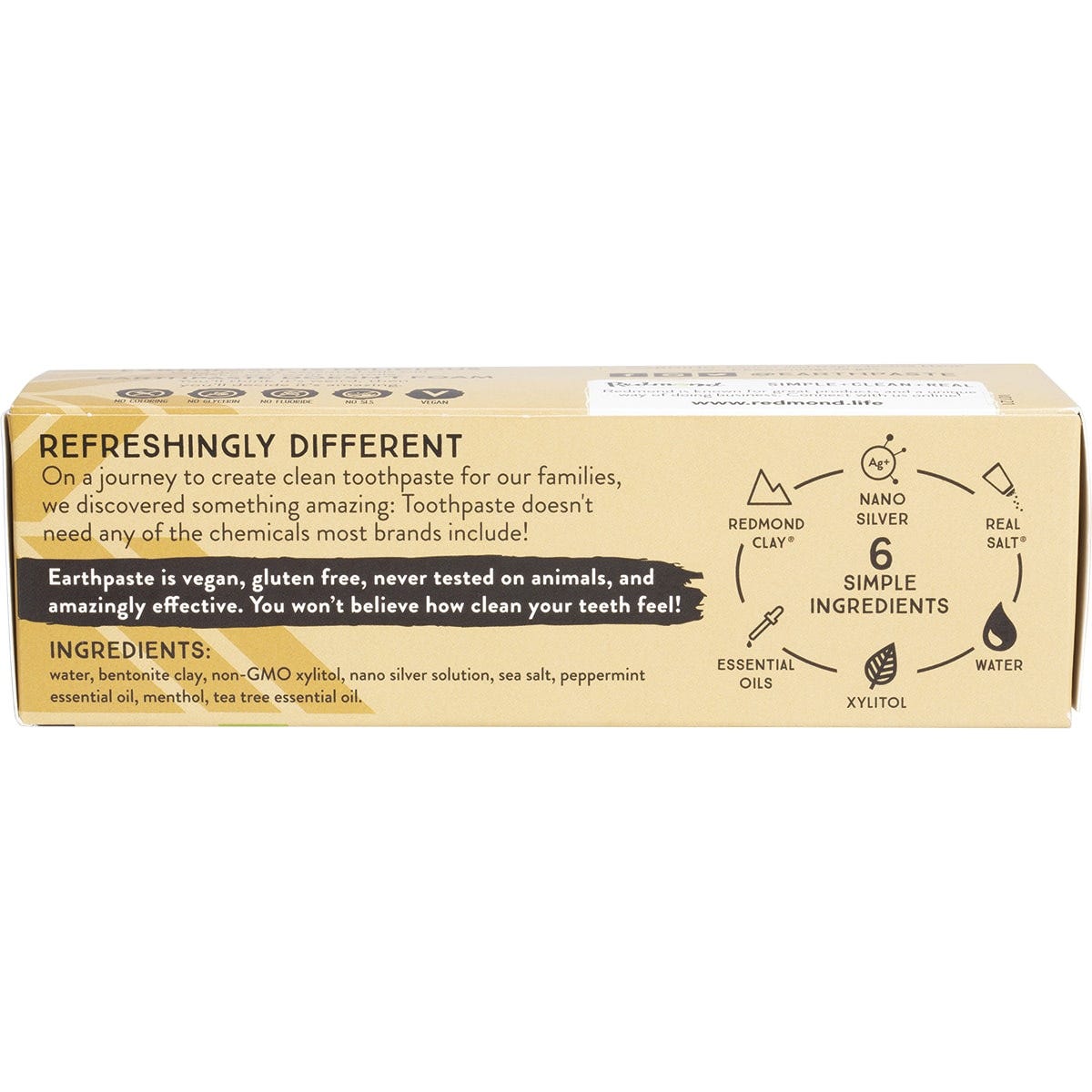 Redmond Earthpaste Toothpaste with Silver Peppermint 113g