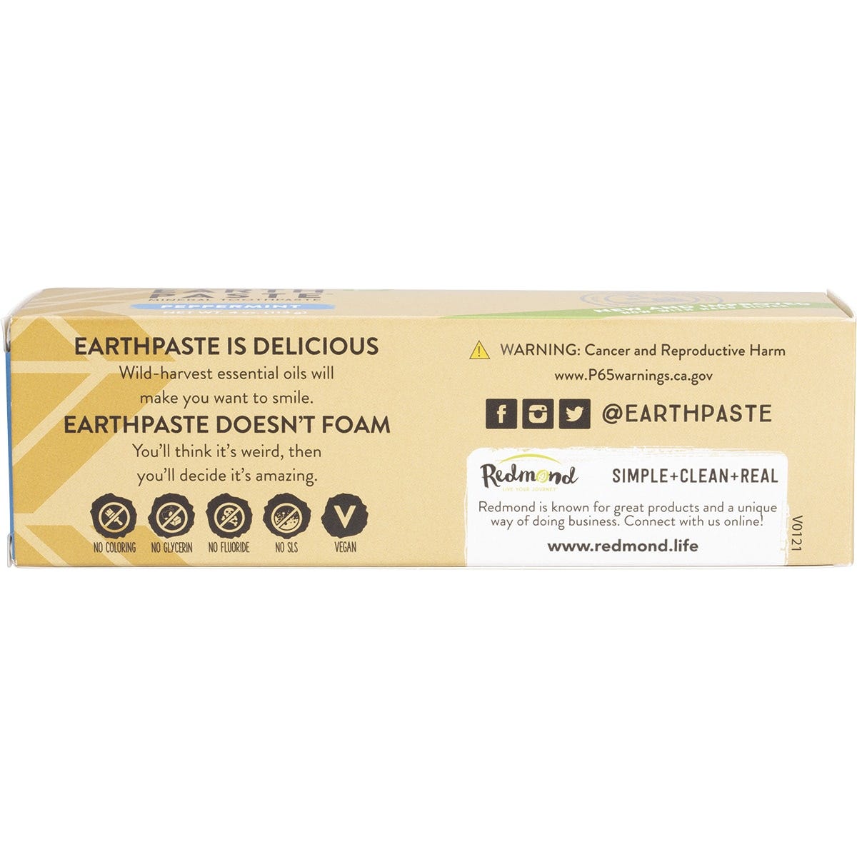 Redmond Earthpaste Toothpaste with Silver Peppermint 113g