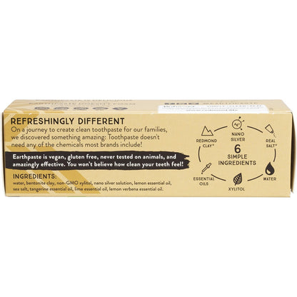 Redmond Earthpaste Toothpaste with Silver Lemon Twist 113g