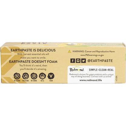 Redmond Earthpaste Toothpaste with Silver Lemon Twist 113g