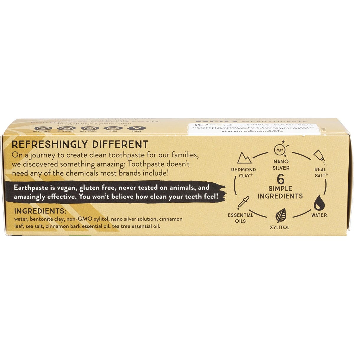 Redmond Earthpaste Toothpaste with Silver Cinnamon 113g