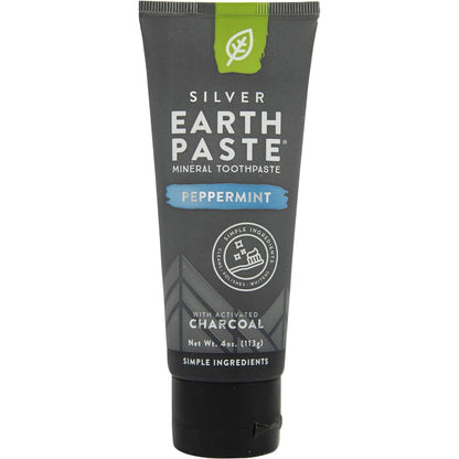 Redmond Earthpaste Toothpaste with Silver Peppermint & Charcoal 113g