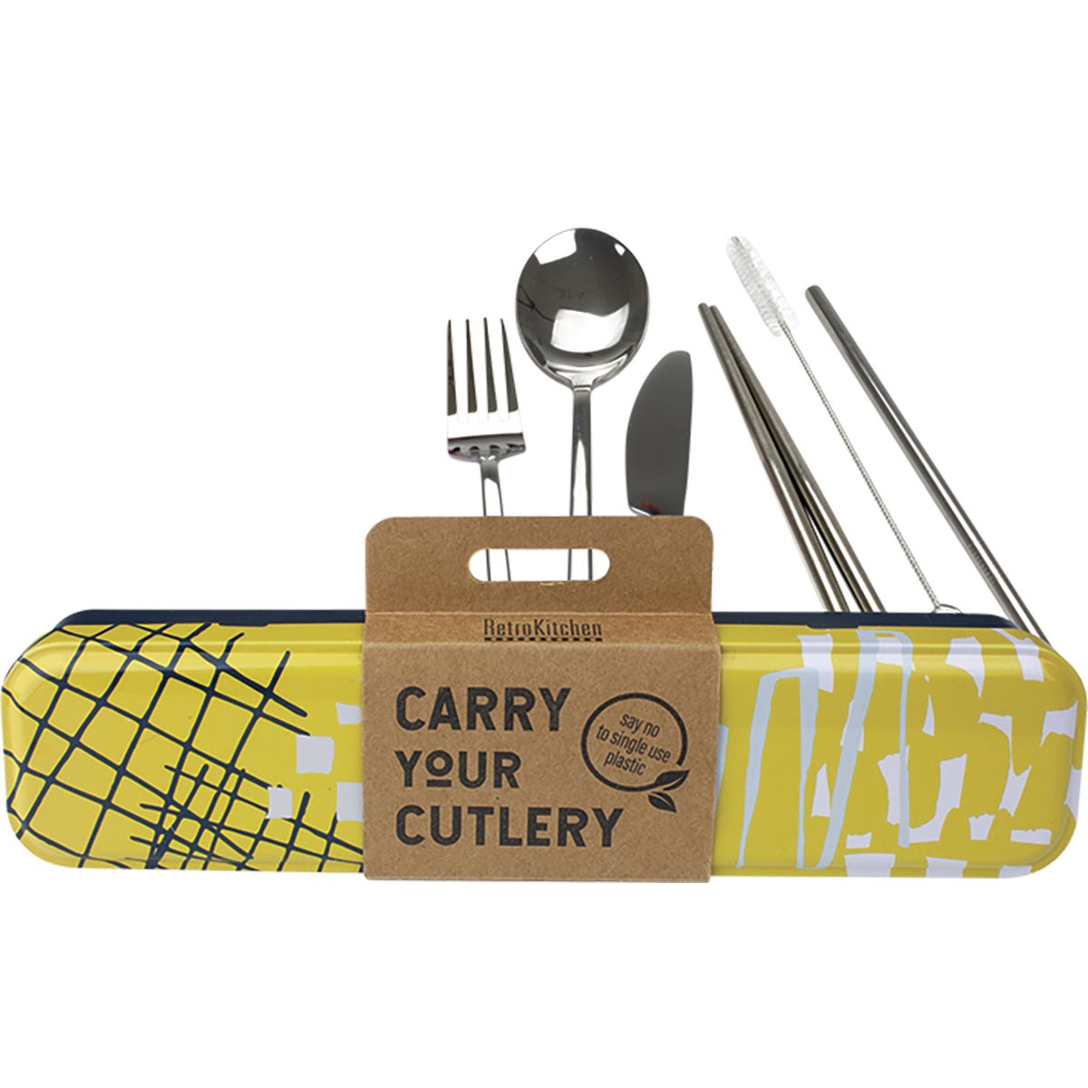 Retrokitchen Abstract Stainless Steel Cutlery Set