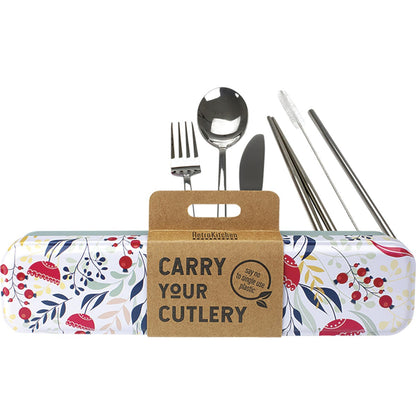 Retrokitchen Botanical Stainless Steel Cutlery Set