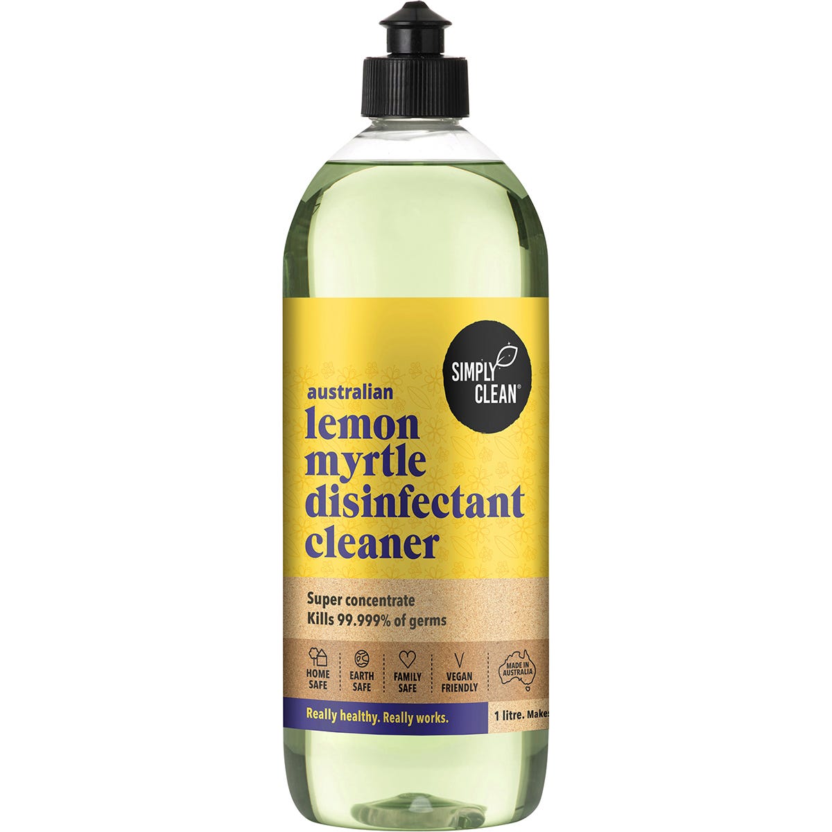 Simply Clean Disinfectant Cleaner Lemon Myrtle 1L